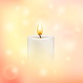 Vector blurry soft background with candle