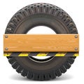 Vector Board with Truck Tire