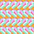 Vector bold color blocked pattern