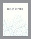 Vector book brochure cover template design