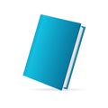 Vector book cover blue perspective Royalty Free Stock Photo