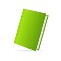 Vector book cover green perspective Royalty Free Stock Photo