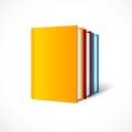 Vector book cover set perspective. Royalty Free Stock Photo