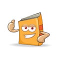 Vector Book Happy Mascot Illustration