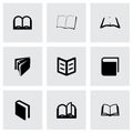 Vector book icon set