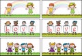 Vector book mark for children