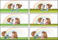 Vector book mark for children