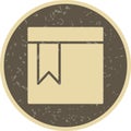Vector Bookmarked Page Icon Royalty Free Stock Photo