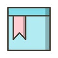 Vector Bookmarked Page Icon For Personal And Commercial Use Royalty Free Stock Photo