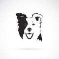 Vector of a border collie dog on white background. Pet. Animal. Dog logo or icon. Easy editable layered vector illustration Royalty Free Stock Photo