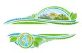 Vector border for Earth Day Royalty Free Stock Photo
