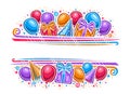 Vector Border for Happy Birthday Royalty Free Stock Photo