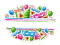 Vector Border for Purim Carnival