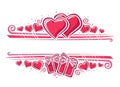 Vector Border for Valentine`s Day Royalty Free Stock Photo