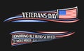 Vector border for Veterans Day Royalty Free Stock Photo