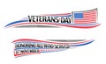 Vector border for Veterans Day Royalty Free Stock Photo