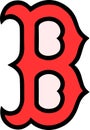 Vector Boston Red Sox logo design on white