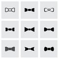 Vector bow ties icon set Royalty Free Stock Photo