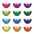 Vector Bowl set colorful