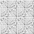 Vector braid effect grid weave seamless interlace pattern background. Monochrome gray marble woven style plaited lattice Royalty Free Stock Photo