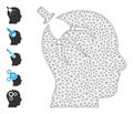 Mesh Network Brain Intruder Icon