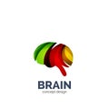 Vector brain logo Royalty Free Stock Photo