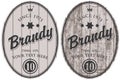 Vector brandy labels