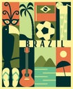 Vector Brazil icon set