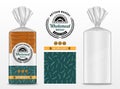 Vector bread packaging design template Royalty Free Stock Photo