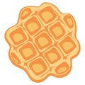 Vector belgium round waffle