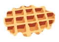 Vector breakfast belgian waffle