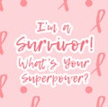 Vector Breast cancer awareness pink ribbon Royalty Free Stock Photo