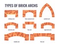 Vector brick icons in simple flat style Royalty Free Stock Photo