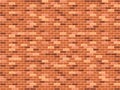 Vector brick wall background. Flat old red wall texture. Grunge textured brown brickwork wall for print, design, decor Royalty Free Stock Photo