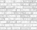 Vector brickwall white realistic seamless pattern Royalty Free Stock Photo