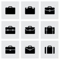 Vector briefcase icon set Royalty Free Stock Photo