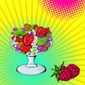 Fruit salad bright colored Royalty Free Stock Photo