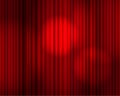 Vector bright red curtain background with  abstract stage lights, colorful graphic backdrop, pefomance concept. Royalty Free Stock Photo