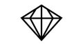 Vector brilliant, diamond line icon. linear style sign for mobile concept and web design