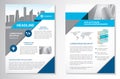 Vector Brochure Flyer design Layout template, size A4, Front page and back page, infographics. Easy to use and edit.