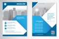 Vector Brochure Flyer design Layout template, size A4, Front page and back page, infographics. Easy to use and edit.