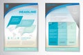 Vector Brochure Flyer design Layout template, size A4, Front page and back page, infographics. Easy to use and edit.