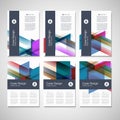 Vector Brochure Flyer design Layout template, size A4, Front page and back page. Use for your design Royalty Free Stock Photo