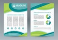 Vector brochure flyer design template. A4 size