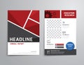 Vector brochure, flyer, magazine cover booklet poster design. Royalty Free Stock Photo