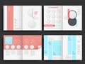 Vector brochure layout design template