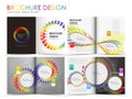 Vector brochure layout design template