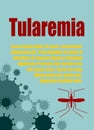 Vector brochure, report or flyer design template. Tularemia relative