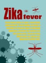 Vector brochure, report or flyer design template. Zika fever relative