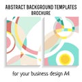 Vector brochure template design with circles elements. A4 poster